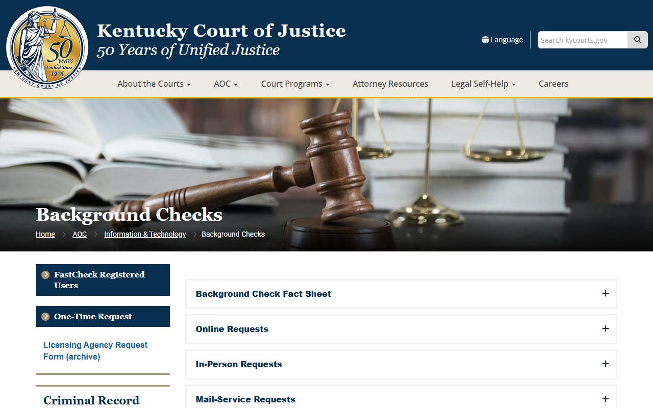 Laurel County court records Kentucky background check source